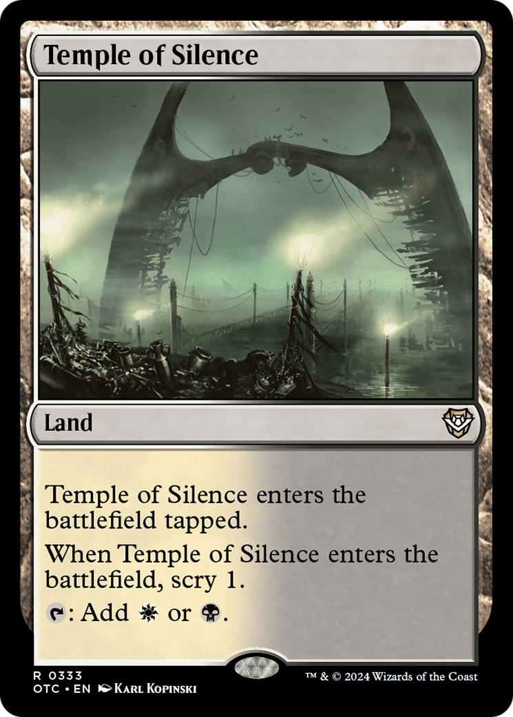 Image of Temple of Silence (OTC-333) - Outlaws of Thunder Junction Commander