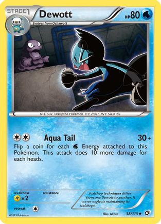 Image of Dewott 038  - Reverse Holofoil Legendary Treasures - Uncommon