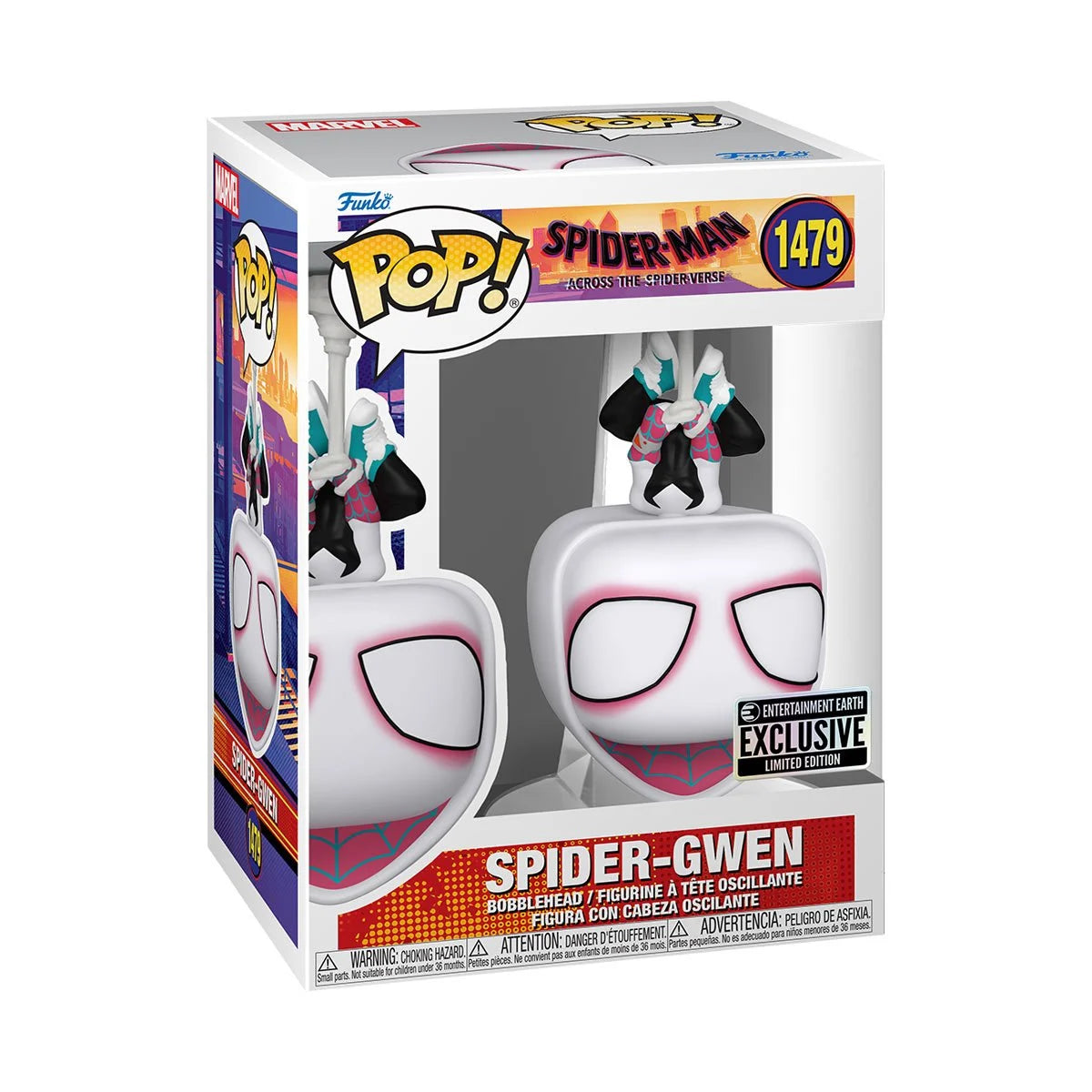 Image of Spider-Man: Across the Spider-Verse Spider-Gwen Funko Pop! Vinyl Figure #1479 - Entertainment Earth Exclusive