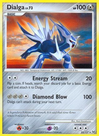 Image of Dialga (23) 023  - Reverse Holofoil Platinum - Rare