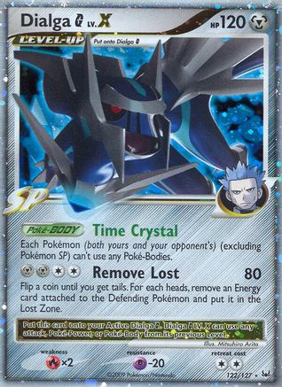 Image of Dialga G LV.X 122/127  - Holofoil Platinum - Ultra Rare