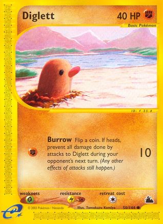 Image of Diglett 050  - Reverse Holofoil Skyridge - Common