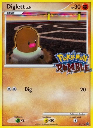 Image of Diglett 011  Rumble - Promo