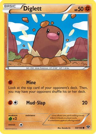 Image of Diglett 058/146  XY Base Set - Common