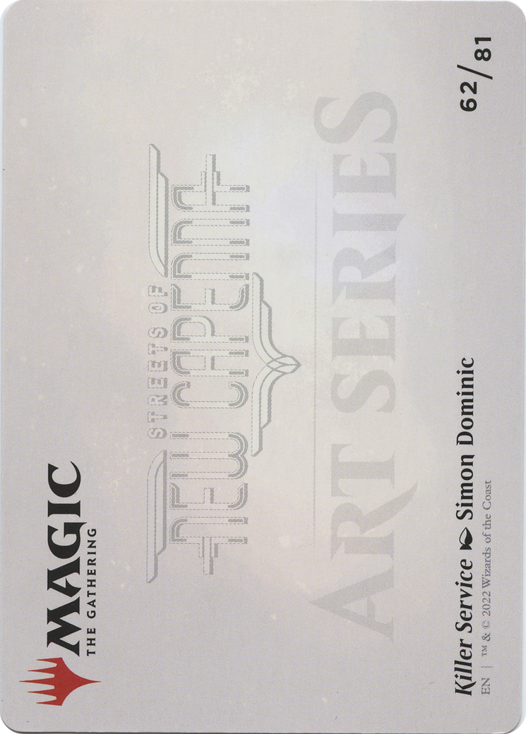 Image of Killer Service // Killer Service (ASNC-062) - New Capenna Art Series (Borderless) Foil