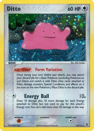 Image of Ditto 004  - Holofoil FireRed & LeafGreen - Holo Rare