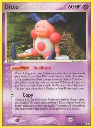 Image of Ditto 038/113  - Reverse Holofoil Delta Species - Uncommon