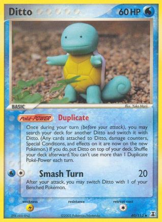 Image of Ditto 040/113  - Reverse Holofoil Delta Species - Uncommon