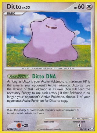 Image of Ditto 027  - Reverse Holofoil Legends Awakened - Rare