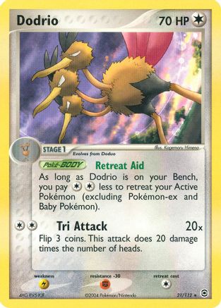 Image of Dodrio 021/112  FireRed & LeafGreen - Rare