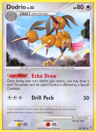 Image of Dodrio 025  - Reverse Holofoil Supreme Victors - Rare