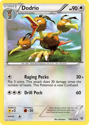 Image of Dodrio 100  Plasma Storm - Rare