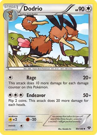 Image of Dodrio 099  XY Base Set - Uncommon