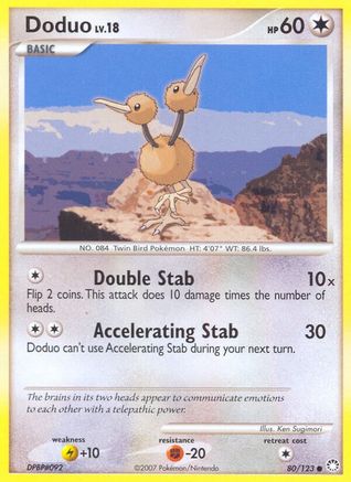 Image of Doduo 080/123  - Reverse Holofoil Mysterious Treasures - Common