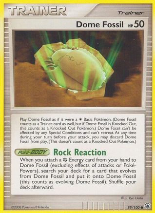 Image of Dome Fossil 089  - Reverse Holofoil Majestic Dawn - Common