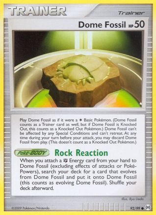 Image of Dome Fossil 092  Arceus - Common