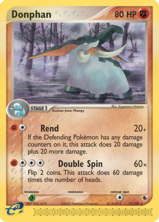 Image of Donphan 017/109  Ruby and Sapphire - Rare