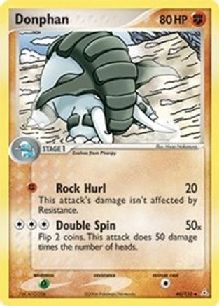 Image of Donphan 040  - Reverse Holofoil Holon Phantoms - Uncommon