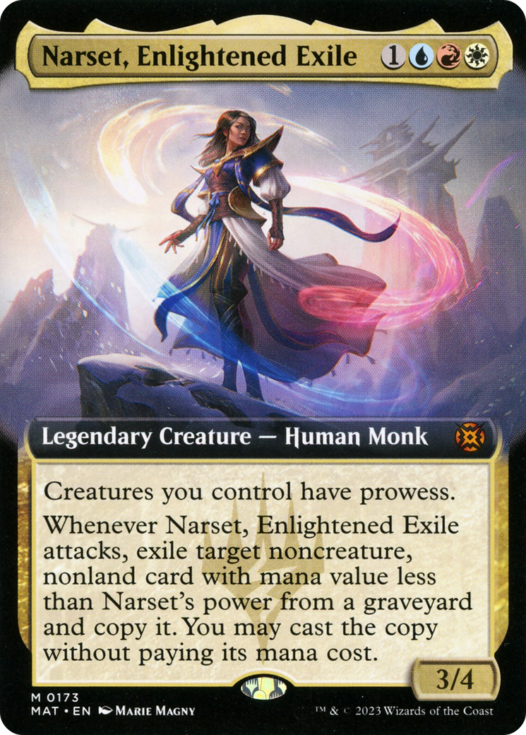 Image of Narset, Enlightened Exile (Extended Art) (MAT-173) - March of the Machine: The Aftermath: (Extended Art) Foil