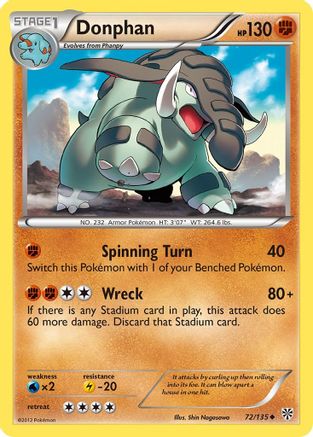 Image of Donphan 072  Plasma Storm - Uncommon