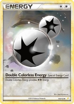 Image of Double Colorless Energy 103/123  - Reverse Holofoil HeartGold SoulSilver - Uncommon