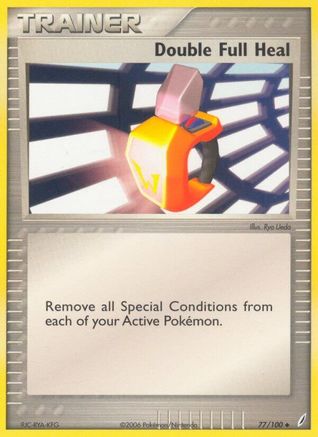 Image of Double Full Heal 077/100  - Reverse Holofoil Crystal Guardians - Uncommon