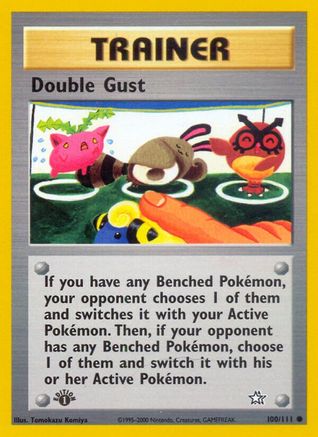 Image of Double Gust 100/111  - 1st Edition Neo Genesis - Common