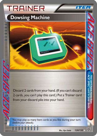 Image of Dowsing Machine 128  - Holofoil Plasma Storm - Rare Ace