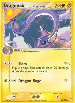 Image of Dragonair 041/113  - Reverse Holofoil Delta Species - Uncommon