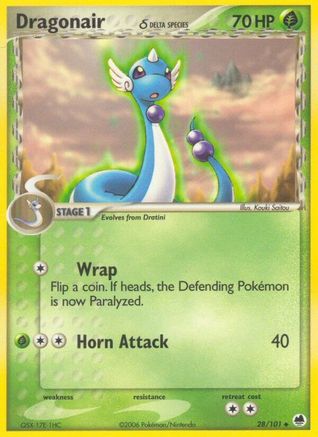Image of Dragonair (Delta Species) 028/101  - Reverse Holofoil Dragon Frontiers - Uncommon