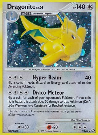 Image of Dragonite 002  - Reverse Holofoil Legends Awakened - Holo Rare