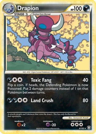Image of Drapion 004/102  - Holofoil Triumphant - Holo Rare