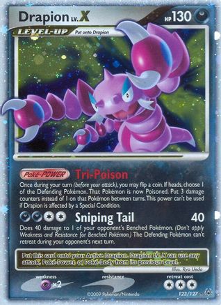Image of Drapion LV.X 123  - Holofoil Platinum - Ultra Rare