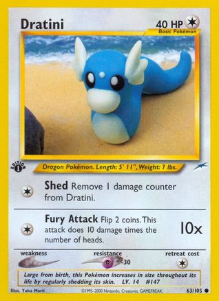 Image of Dratini 063/105  - Unlimited Neo Destiny - Common
