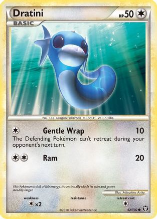 Image of Dratini 062/102  - Reverse Holofoil Triumphant - Common