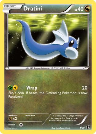 Image of Dratini (1) 001  - Holofoil Dragon Vault - Holo Rare