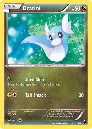 Image of Dratini 081/116  - Reverse Holofoil Plasma Freeze - Common