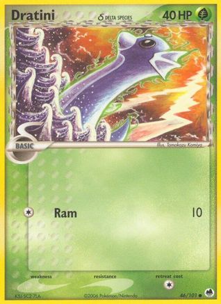 Image of Dratini (Delta Species) 046/101  - Reverse Holofoil Dragon Frontiers - Common