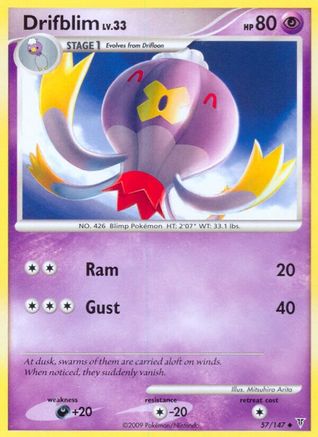 Image of Drifblim 057  Supreme Victors - Uncommon