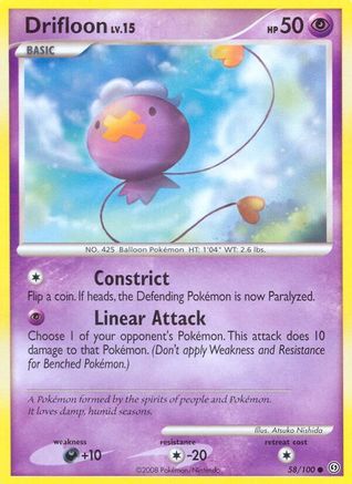 Image of Drifloon 058  - Reverse Holofoil Stormfront - Common