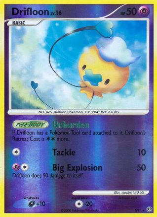 Image of Drifloon (Shiny) SH1  - Reverse Holofoil Stormfront - Shiny Holo Rare