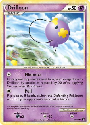 Image of Drifloon 046  - Reverse Holofoil Undaunted - Common