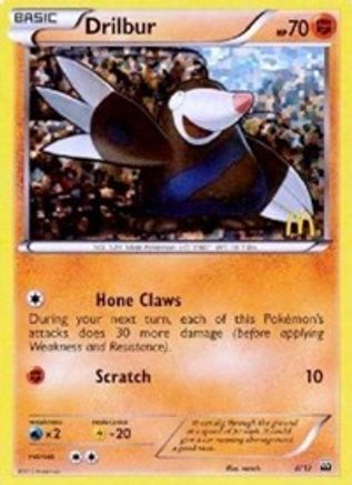Image of Drilbur 008/12  - Holofoil McDonalds Promos 2012 - Promo