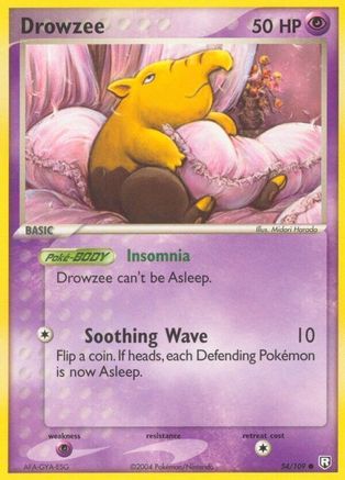Image of Drowzee 054/109  - Reverse Holofoil Team Rocket Returns - Common