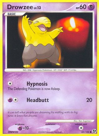 Image of Drowzee 065  - Reverse Holofoil Great Encounters - Common