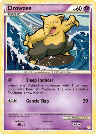 Image of Drowzee 062/123  - Reverse Holofoil HeartGold SoulSilver - Common