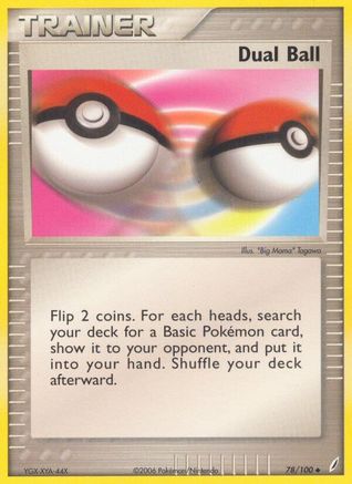 Image of Dual Ball 078/100  - Reverse Holofoil Crystal Guardians - Uncommon