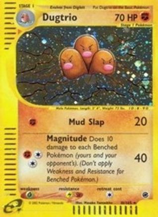 Image of Dugtrio (10) 010  - Holofoil Expedition - Holo Rare