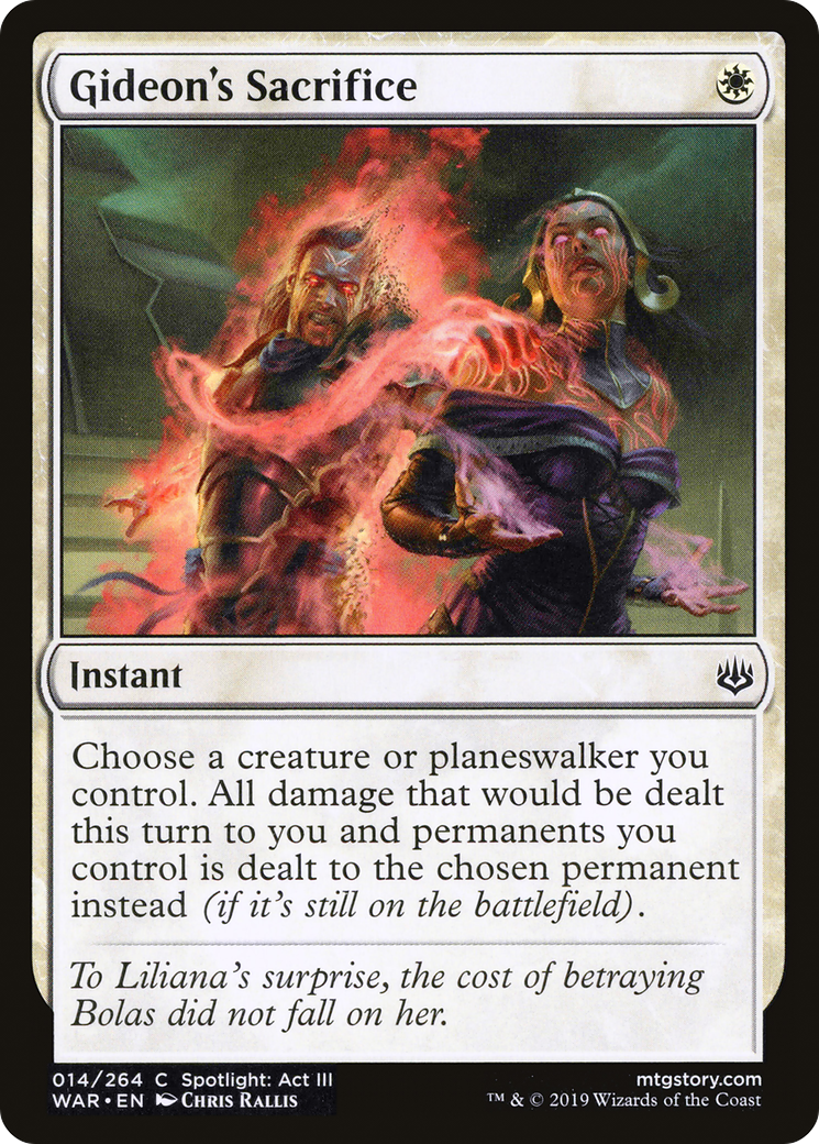 Image of Gideon's Sacrifice (WAR-014) - War of the Spark