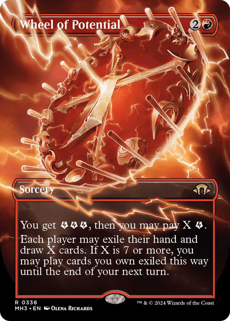 Image of Wheel of Potential (Borderless) (MH3-336) - Modern Horizons 3 (Borderless)